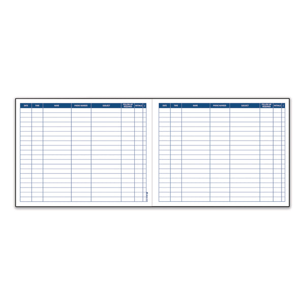 Adams Business Forms Activity Logbook, 8 Columns, Blue/White Cover, 11 x 8.5 Sheets, 50 Sheets/Book (ABFS1185ABF) Each