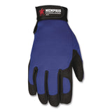 MCR™ Safety Memphis Gloves Fasguard Clarino Synthetic Leather Palm Multi-Task Gloves, Blue/Black, Large (CRW900L) 1 Pair