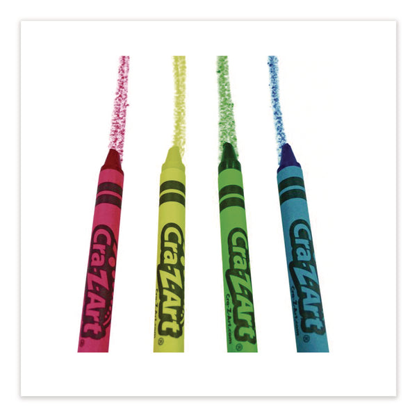 Cra-Z-Art® Crayons, 4 Assorted Colors, 4/Box, 12 Boxes/Pack (CZA1021748) Pack of 48