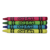 Cra-Z-Art® Crayons, 4 Assorted Colors, 4/Box, 12 Boxes/Pack (CZA1021748) Pack of 48