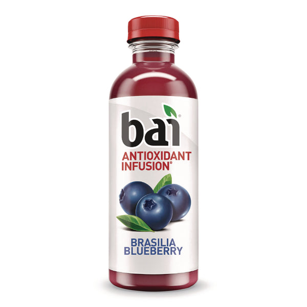 Bai Antioxidant Infused Beverage, Brasilia Blueberry, 18 oz Bottle, 12/Carton (DPP2712518) Case of 12