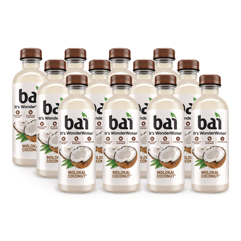 Bai Antioxidant Infused Beverage, Cocofusions Molokai Coconut, 18 oz Bottle, 12/Carton (DPP2712519) Case of 12