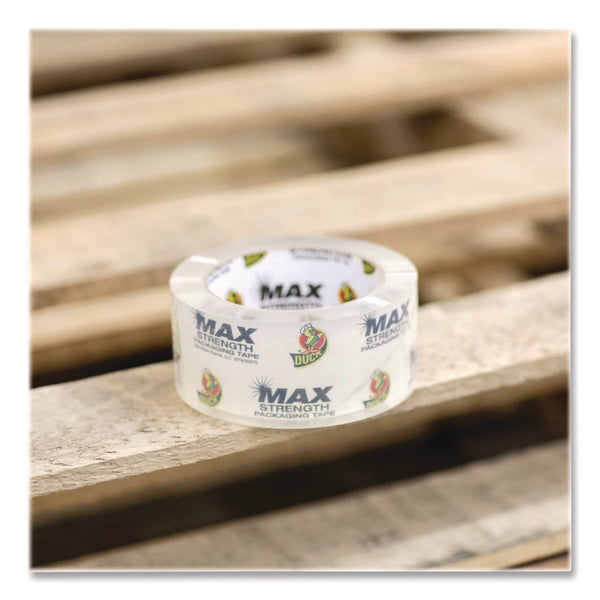 Duck® Max Packing Tape, 3" Core, 1.88" x 54.6 yds, Crystal Clear, 4 Rolls/Pack (DUC241511) Pack of 4