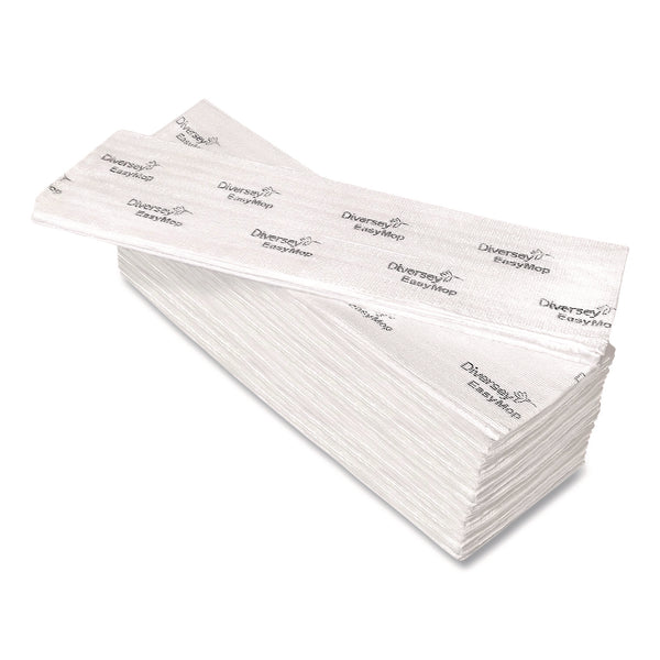 Diversey™ EasyMop Microfiber Dust Mop Pads, 16 x 5.3, White, 50/Pack (DVOD1232214) Pack of 50