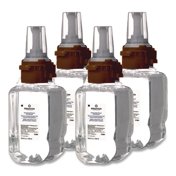 Brighton Professional™ Foaming Hand Soap Refill for ADX 7 Dispenser, Unscented, 700 mL, 4/Carton (GOJ21884) Case of 4
