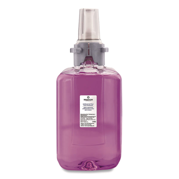 Brighton Professional™ Antibacterial Foaming Hand Soap Refill for ADX-12 Dispensers, Plum Scent, 1,250 mL, 3/Carton (GOJBPR50957) Case of 3