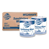 Touch Point® Hand Sanitizing Wipes Refill, 5 x 8, Fragrance Free, White, 2,000 Wipes/Roll, 2 Rolls/Carton (HOSWS2000FF) Case of 2