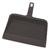 Impact® Value-Plus Dustpan, 12" x 11", Polypropylene, Black (IMP710) Each