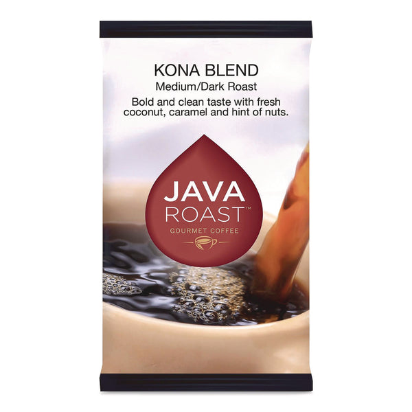 Java Roast™ Gourmet Coffee Ground Coffee, Kona Blend, 1.75 oz Packet, 24/Carton (JAV642572) Case of 24