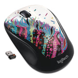 M325 Wireless Mouse, 2.4 GHz Frequency/30 ft Wireless Range, Left/Right Hand Use, Celebrate (LOG180063) Each