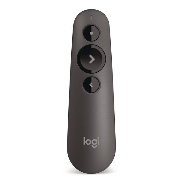Logitech® R500 Laser Presentation Remote, Class 1, Projects 65 ft, Gray (LOG24342681) Each