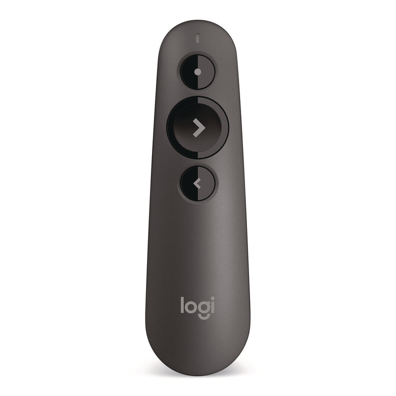 Logitech® R500 Laser Presentation Remote, Class 1, Projects 65 ft, Gray (LOG24342681) Each