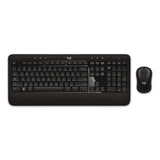 Logitech® Advanced Wireless Mouse and Keyboard Combo, 2.4 GHz Frequency, 33 ft Wireless Range, Black (LOG24383953) Each