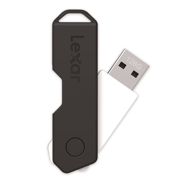 Lexar™ Twist Turn2 USB 2.0 Flash Drive, 128 GB, Black (LXR24388081) Each