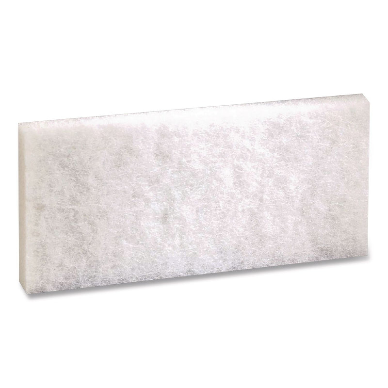 3M™ Doodlebug White Utility and Burnish Pads, 4.62 x 10, White, 10/Carton (MMM08003B) Case of 10