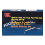 Officemate Prong Fastener Base, 2" Capacity, 2.75" Center to Center, Silver, 100/Box (OIC99714) Box of 100
