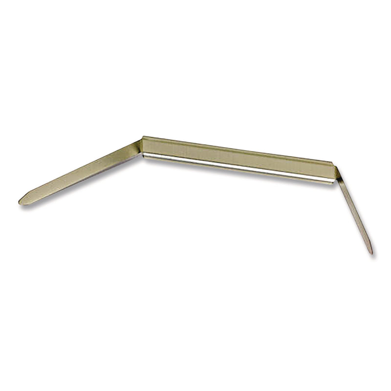 Officemate Prong Fastener Base, 2" Capacity, 2.75" Center to Center, Silver, 100/Box (OIC99714) Box of 100