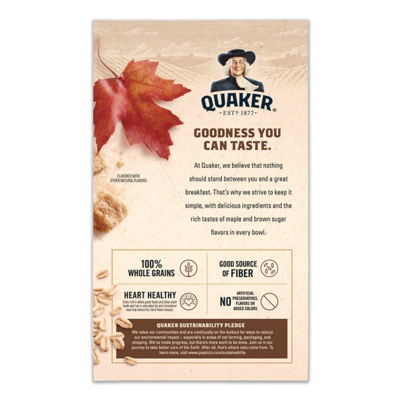 Instant Oatmeal, Assorted Flavors, 1.51 oz Packet, 64/Carton (QKR2051065) Case of 64