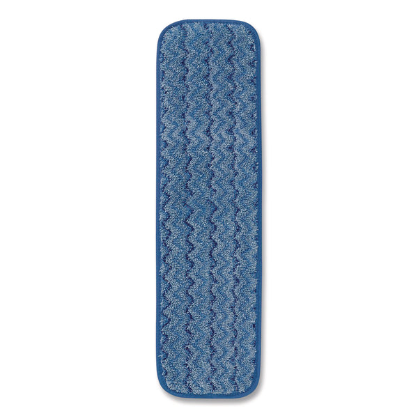 Microfiber Wet Mop Pad, 18", Blue (RCPFGQ41000BL00) Each