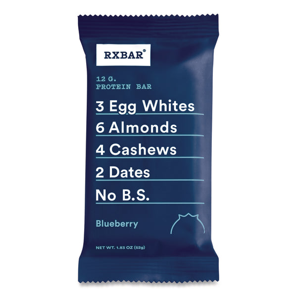 RXBAR® Adult Bars, Blueberry, 1.83 oz Bar, 12/Box (RXBCGO00426) Box of 12