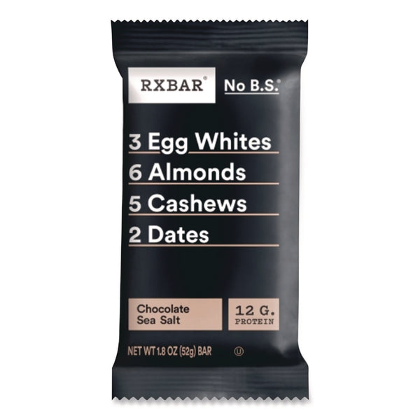 RXBAR® Adult Bars, Chocolate Sea Salt, 1.83 oz Bar, 12/Box (RXBCGO00430) Box of 12