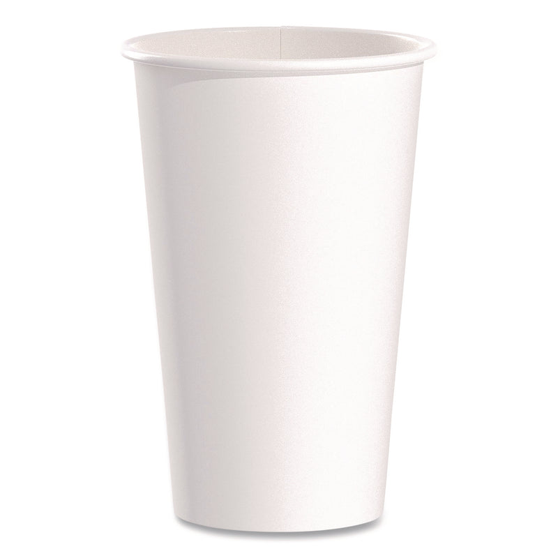 SOLO® Paper Hot Cups, 16 oz, White, 50/Pack (SCC316W2050) Pack of 50