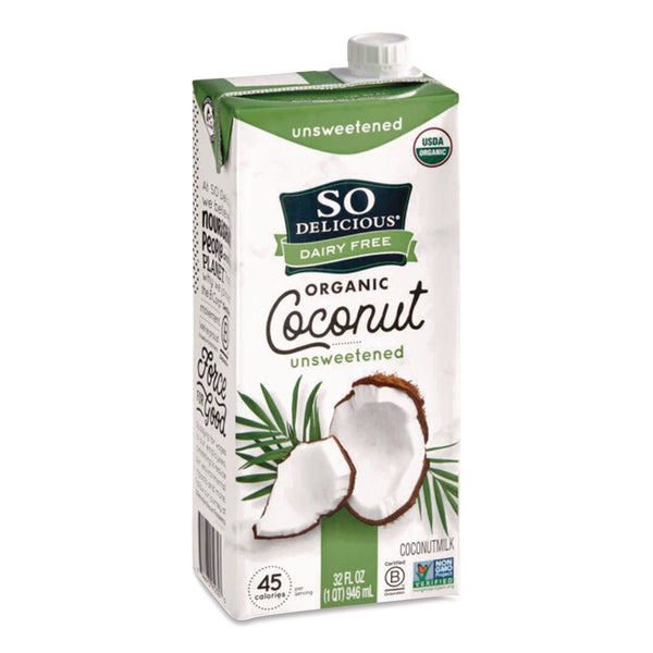 Coconut Milk, Unsweetened, 32 oz Aseptic Box (SLK24288021) Each