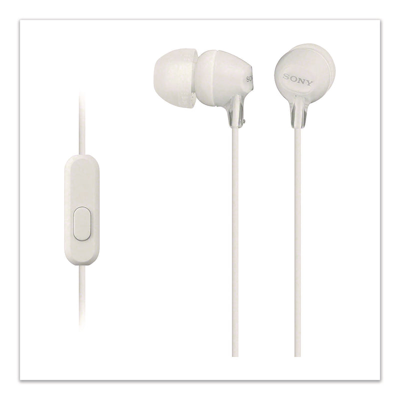 MDREX15AP Fashion Color EX Earbuds, White (SON1668136) Each