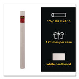 Scotch™ Mailing Tube, 24" Long, 2" Diameter, White (MMM7921) Each