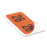 Yearly End Tab File Folder Labels, 0.75 x 1.5, Orange, 500/Roll (SMD68326) 1 RL