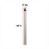 Scotch™ Mailing Tube, 48" Long, 4" Diameter, White (MMM7982) Each