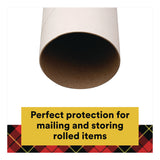 Scotch™ Mailing Tube, 48" Long, 4" Diameter, White, 12/Carton (MMM7982CT) Case of 12