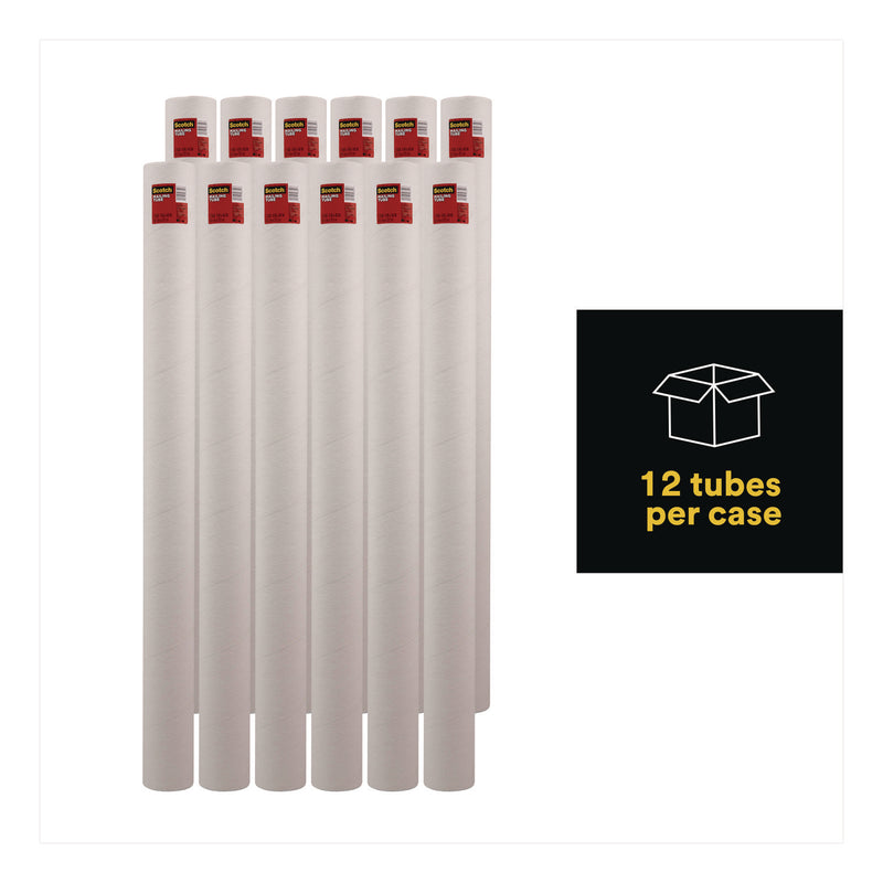 Scotch™ Mailing Tube, 48" Long, 4" Diameter, White, 12/Carton (MMM7982CT) Case of 12