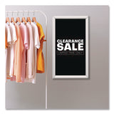 Universal® Poster Frame, Aluminum, 17 x 11 Insert, Silver (UNV08233) Each