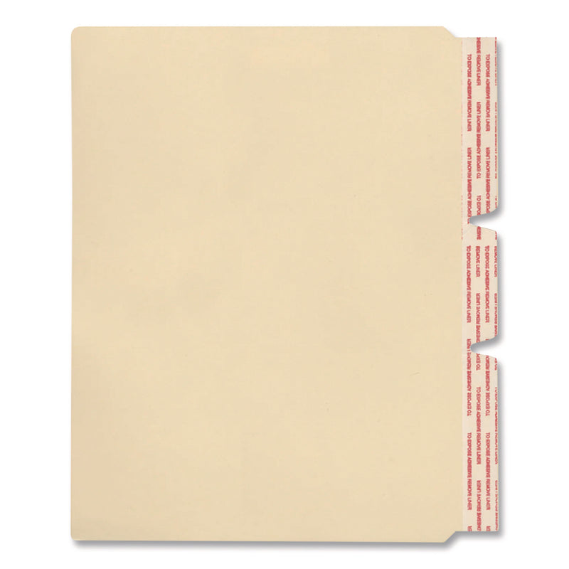 Medical Arts Press® Standard Side-Flap Classification Folder Dividers, Letter Size, Manila, 100/Box (MAQ31400) Box of 100