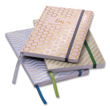 Journal, 1-Subject, Medium/College Rule, Taupe Haze/Gold Cover, (96) 8.3 x 5.8 Sheets, 3/Pack (PUK9977TEHZE) Pack of 3