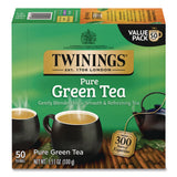 TWININGS® Tea Bags, Green, 3.53 oz, 50/Box (TWG82224) Box of 50