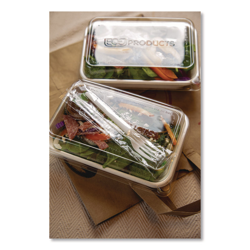 Plantware CPLA Cutlery, Individually Wrapped, Fork, White, 1,000/Carton (ECOEPS017W) Case of 1000