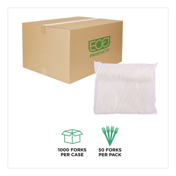 Eco-Products® Plantware CPLA Cutlery, Fork, White, 1,000/Carton (ECOEPS017) Case of 1000
