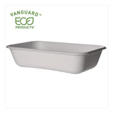 Eco-Products® WorldView Vanguard Rectangular Container, 32 oz, 4.71 x 7.01 x 1.04, White, Sugarcane Fiber, 400/Carton (ECOEPSCRC32NFA) Case of 400