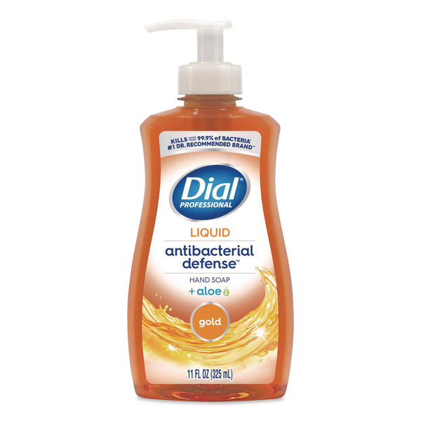 Dial® Professional Antibacterial Defense Gold Hand Soap + Aloe, Original, 11 oz Pump Bottle, 12/Carton (DIA35470) Case of 12