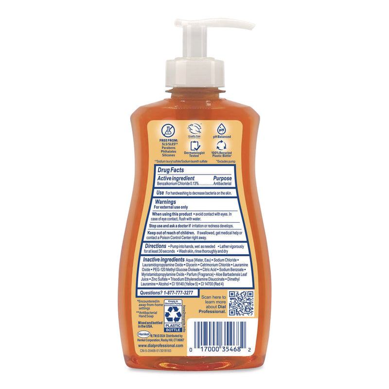 Dial® Professional Antibacterial Defense Gold Hand Soap + Aloe, Original, 11 oz Pump Bottle, 12/Carton (DIA35470) Case of 12