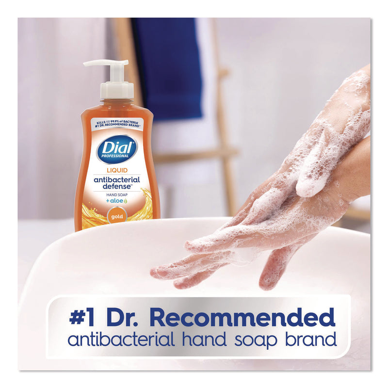 Dial® Professional Antibacterial Defense Gold Hand Soap + Aloe, Original, 11 oz Pump Bottle, 12/Carton (DIA35470) Case of 12