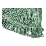 Rubbermaid® Commercial Super Stitch Blend Mop, Cotton/Synthetic, Medium, Green (RCPD21206GR00) Each