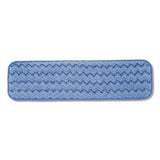 Microfiber Wet Mop Pad, 18", Blue (RCPFGQ41000BL00) Each