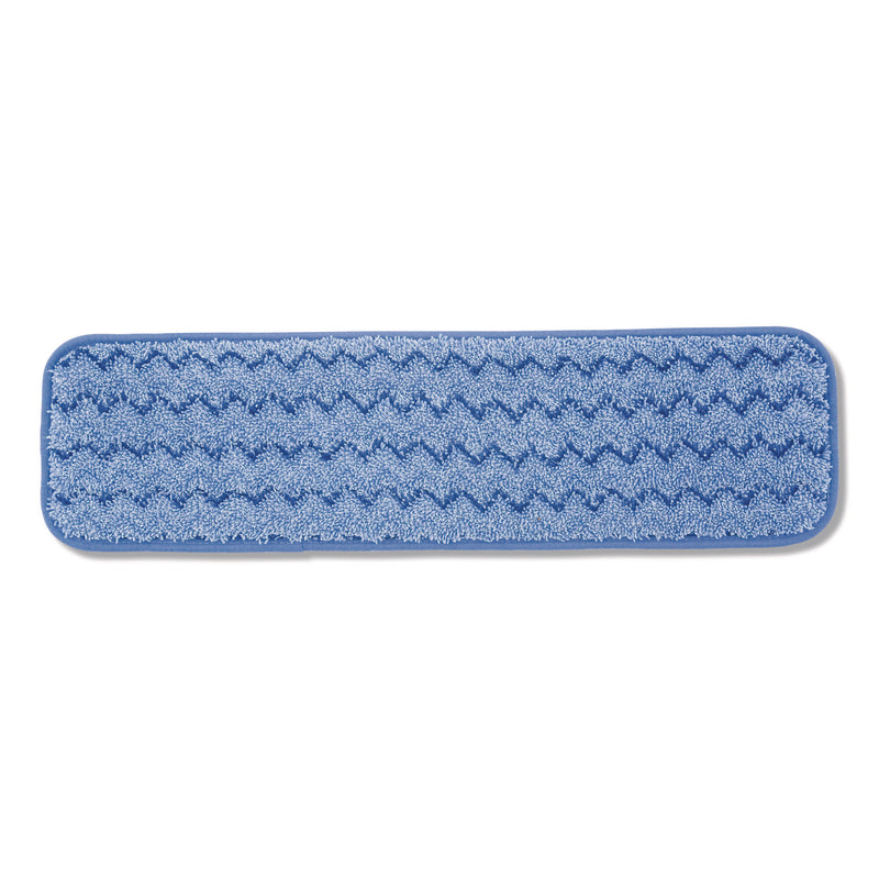 Microfiber Wet Mop Pad, 18", Blue (RCPFGQ41000BL00) Each