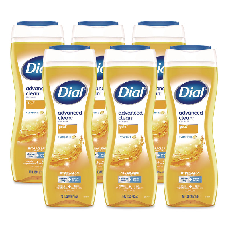 Dial® Body Wash Advanced Clean Gold, Original Gold, 16 oz, 6/Carton (DIA09119) Case of 6