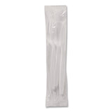 Dixie Mediumweight Polypropylene Cutlery, Fork/Knife/Teaspoon, Plastic, White, 250/Carton (DXECMP26C) Case of 250