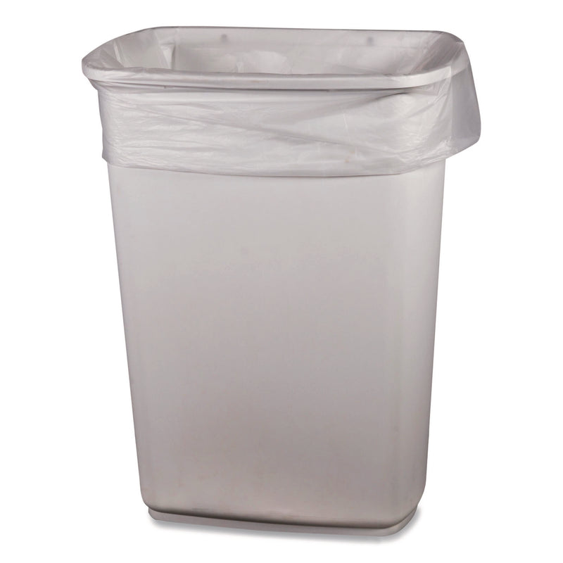 Low-Density Waste Can Liners, 16 gal, 0.5 mil, 24 x 32, Clear, Perforated Roll, 500/Carton (BWK243205CL) Case of 500