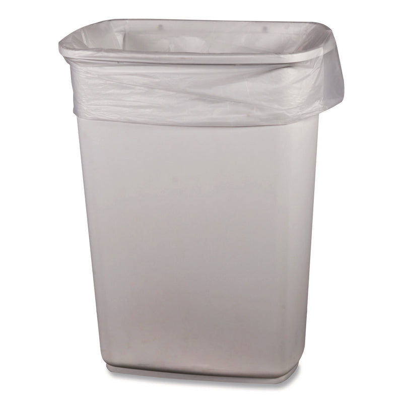 Low-Density Waste Can Liners, 30 gal, 0.5 mil, 30 x 36, Clear, Perforated Roll, 250/Carton (BWK303605CL) Case of 250